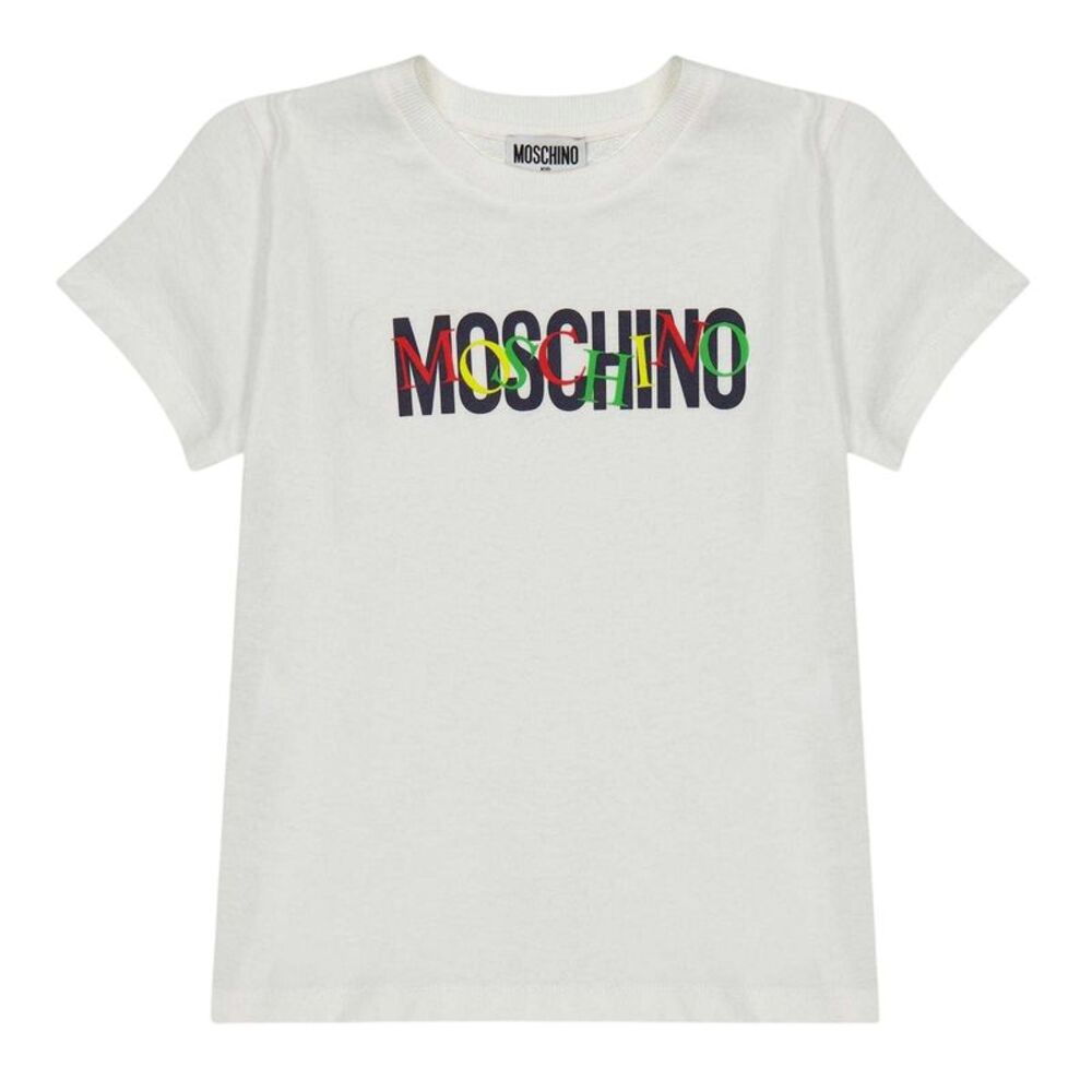 Moschino Childrens/Kids Logo Short-Sleeved T-Shirt / Cloud